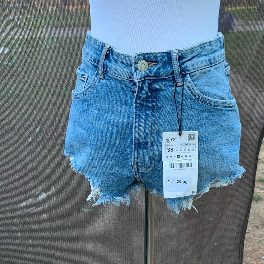 Zara cutoff denim shorts